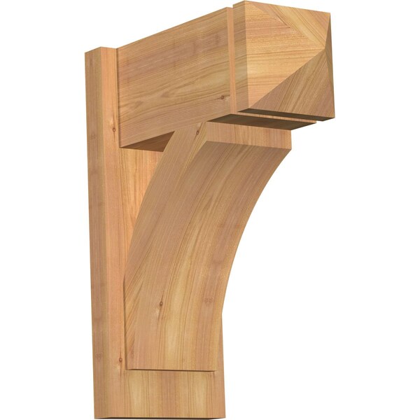 Ekena Millwork Thorton Arts & Crafts Smooth Outlooker, Western Red Cedar, 7 1/2"W x 16"D x 20"H OUT08X16X20THR03SWR - main